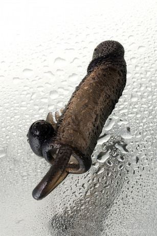 Реалистичная вибро насадка с подхватом мошонки XLover