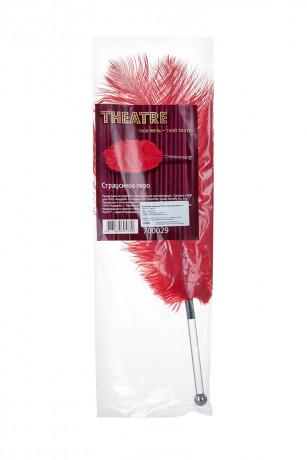 Нежное страусиное перо-щекоталка TOYFA Theatre