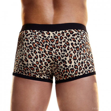 Леопардовые мужские боксеры на узкой резинке L