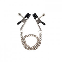 Зажимы на соски в виде прищепок с цепочкой Nipple Jewelry