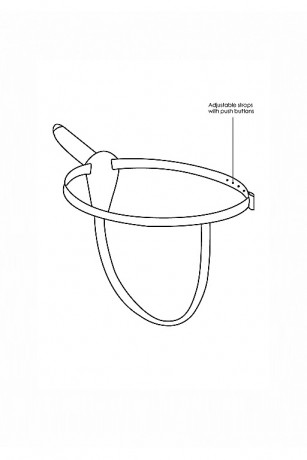 Женский страпон с анальным фаллосом и креплением на ремешках