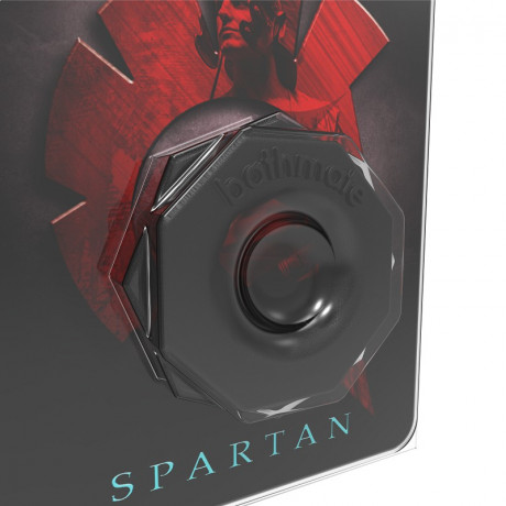Эрекционное кольцо из эластичного черного силикона Spartan