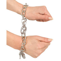 Металлические наручники в виде цепи Metal Handcuffs