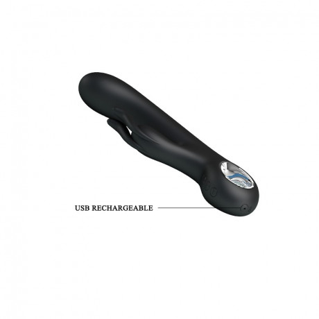 Вибромассажер с клиторальным стимулятором кролик Carina