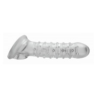 Прозрачная утолщающая насадка на пенис Textured Girth Enhancer