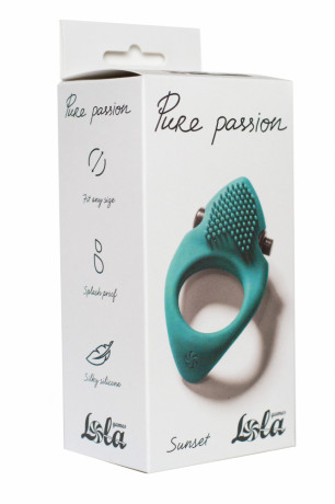 Эрекционное виброкольцо из эластичного силикона Pure Passion Sunset Wine