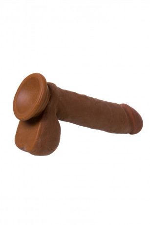 Фаллоимитатор мулат реалистичной формы на мощной присоске RealStick Elite Mulatto