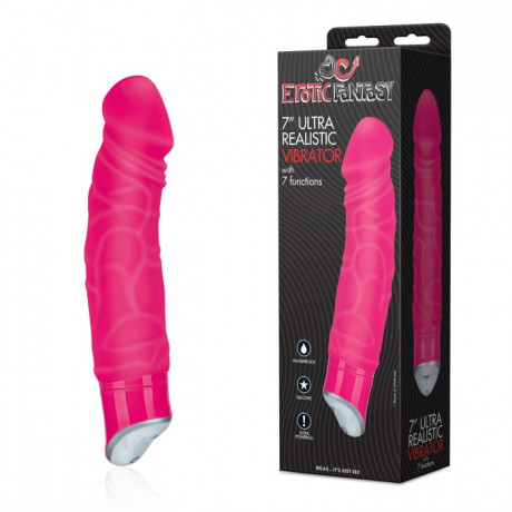 Вибратор реалистичной формы с венами Erotic Fantasy