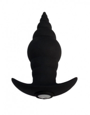 Анальный вибратор с рельефом елочки Kiki