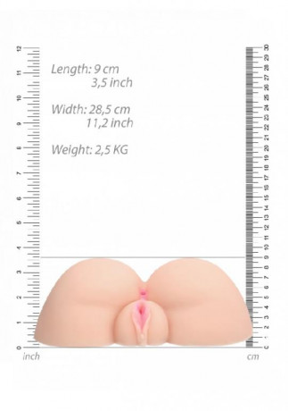 Мастурбатор имеющий реалистичный дизайн в виде вагины и ануса с самолубрикацией Doggy Style