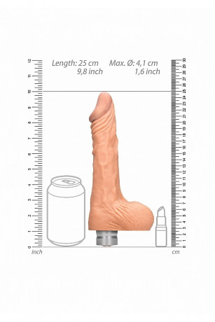 Реалистичный фаллоимитатор с вибацией Vibrating Dildo With Balls