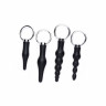 Набор анальных стимуляторов 4 Piece Silicone Anal Ringed Rimmer Set