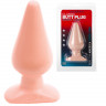 Большая анальная пробка телесного цвета Butt Plugs Smooth Classic Large