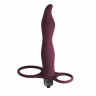 Вибронасадка на пенис для двойного проникновения Pure Passion Flirtini Wine