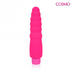 Стильный и удобный вибростимулятор с рельефной поверхностью COSMO