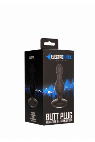 Перезаряжаемая мульти скоростная анальная пробка с электростимуляцией Buttplug Shots Electroshock