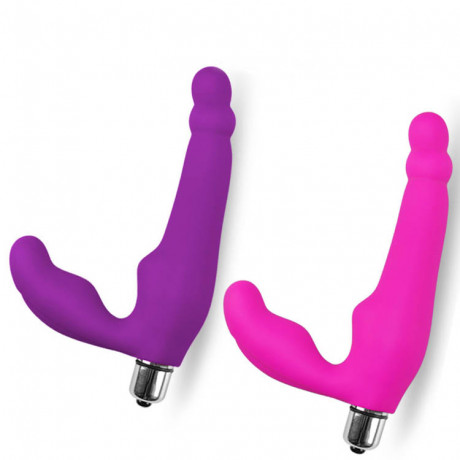 Безремневой страпон с вибрацией