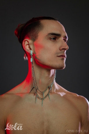 Металлические регулируемые зажимы с оригинальной цепочкой Party Hard Spiky