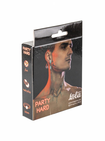 Металлические регулируемые зажимы с оригинальной цепочкой Party Hard Spiky