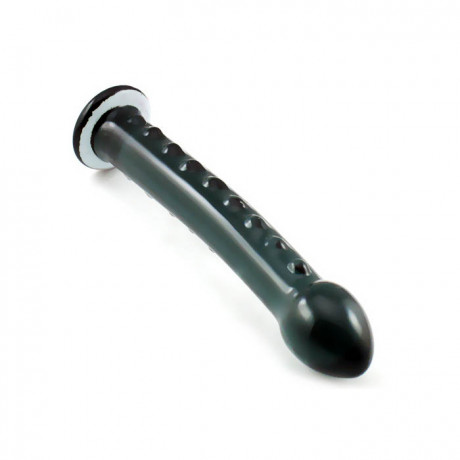 Дымчатый фаллос с точками для стимуляции