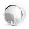 Анальная пробка RICH Silver/Clear Sapphire