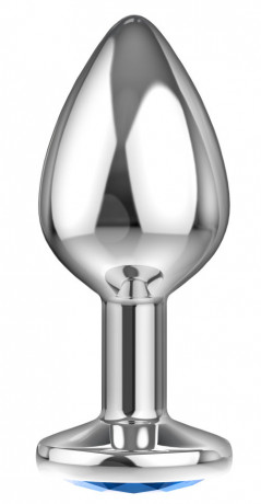 Стальная анальная игрушка с кристаллом Diamond Clear Sparkle