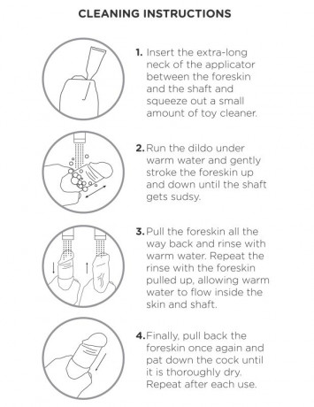 Необрезанный фаллоимитатор на присоске