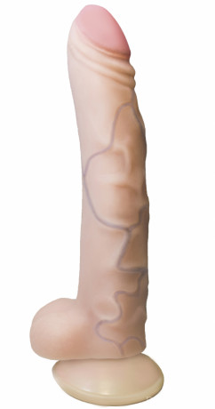 Фаллоимитатор на присоске с ярко выраженной головкой Lovetoy