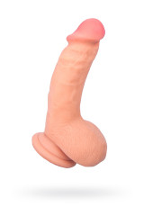 Реалистичный фаллоимитатор с рельефной поверхностью и мошонкой RealStick Elite DILDO