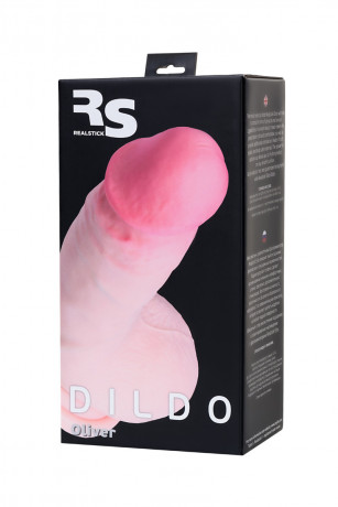 Реалистичный фаллоимитатор с рельефной поверхностью и мошонкой RealStick Elite DILDO