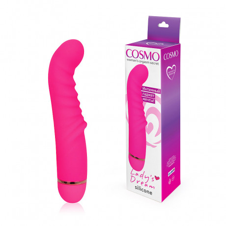 Стильный вибратор для стимуляции точки Джи с рельефной поверхностью