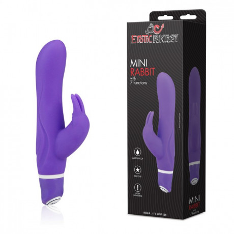 Очень мощный и яркий вибратор с клиторальным кроликом Erotic Fantasy