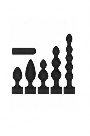 Набор из пяти анальных стимуляторов с вибро элементом USB-Rechargeable Anal Set