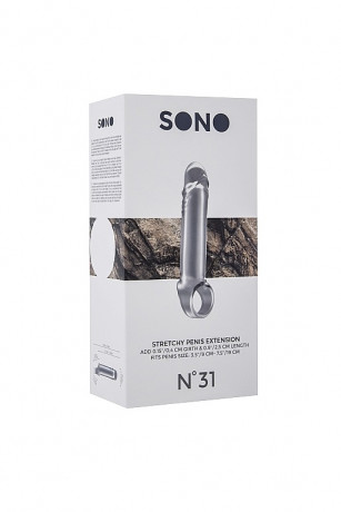 Увеличивающая насадка закрытого типа с кольцом для фиксации на мошонке номер 31