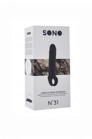 Увеличивающая насадка закрытого типа с кольцом для фиксации на мошонке номер 31