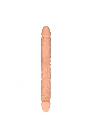 Реалистичный двухсторонний фаллоимитатор с яркими округлыми головками Double Dong