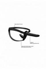 Двойной женский страпон с вагинальной пробкой Adjustable