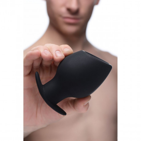 Анальный тоннель оригинальной формы под угловым наклоном Ass Goblet Silicone Hollow Anal Plug