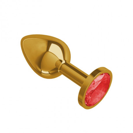 Маленькая анальная втулка с кристаллом Gold