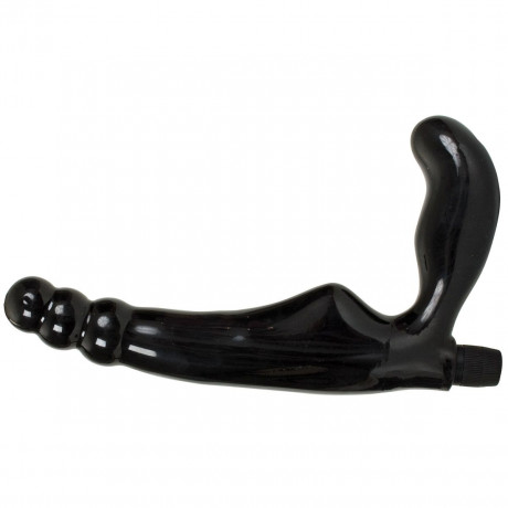 Безремневой страпон с вагинальной пробкой и 6 функциями вибрации