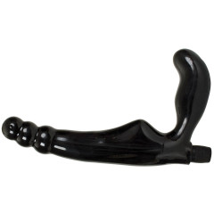 Безремневой страпон с вагинальной пробкой и 6 функциями вибрации