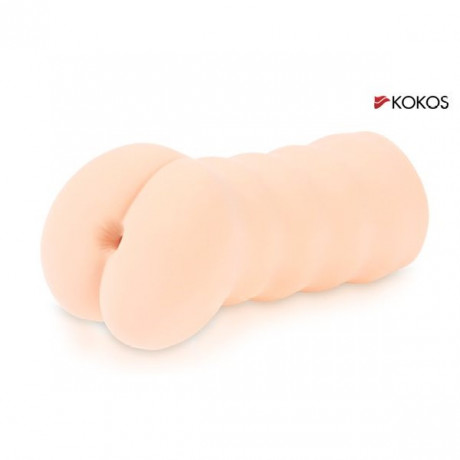 Мастурбатор в форме ануса с плотными утягивающими кольцами Tong-ggo