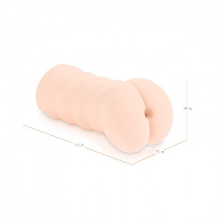 Мастурбатор в форме ануса с плотными утягивающими кольцами Tong-ggo