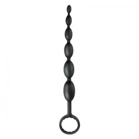 Анальная елочка из силикона на мягкой сцепке First-Time Fun Beads