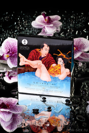 Порошок для создания желированой ванны с освежающим ароматом морского бриза Shunga