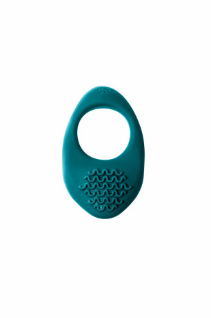 Эрекционное силиконовое виброкольцо с рельефным язычком Pure Passion Moonshine Wine