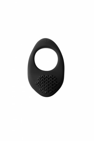 Эрекционное силиконовое виброкольцо с рельефным язычком Pure Passion Moonshine Wine