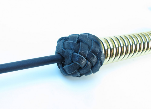 Королевский кожаный стек из прочного сердечника с оплетением из металла