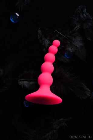 Ребристая анальная втулка из силикона с присоской POPO Pleasure