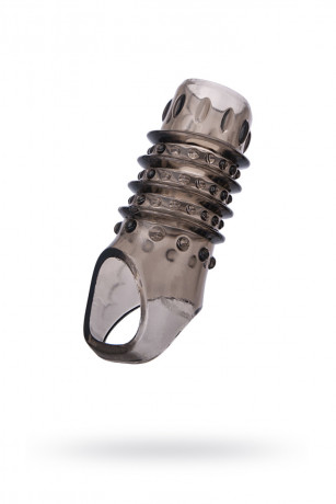 Насадка на пенис с кольцом для мошонки и открытой головкой XLover